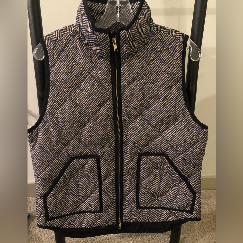 JCrew Quilted Zip Vest